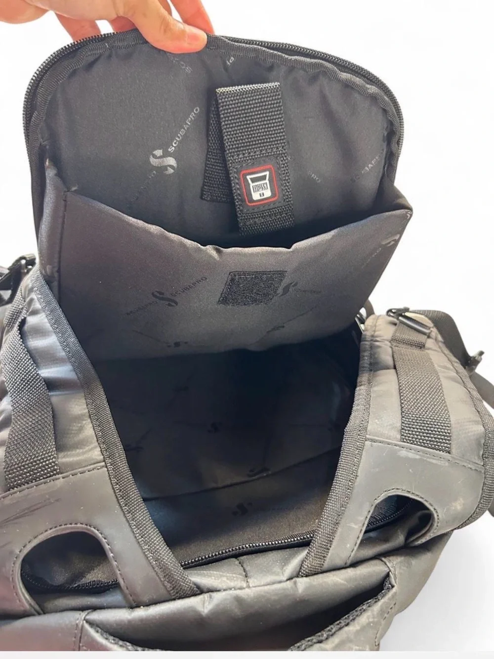 Urban Outfitters Black Men's Backpack with Front Patch